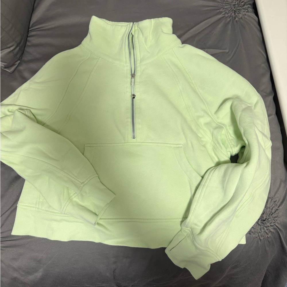 Lululemon Scuba oversized funnel neck Kohlrabi Green